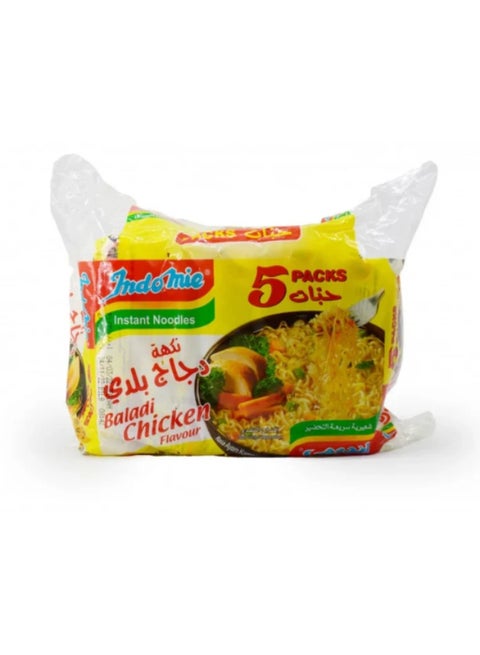 Indomie Saudi Instant Noodles – Local Chicken Flavor, Pack of 5× 60g | Quick & Easy Meal | Authentic Saudi Indomie
